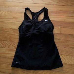 NIKE black DRI FIT logo tank top, XS